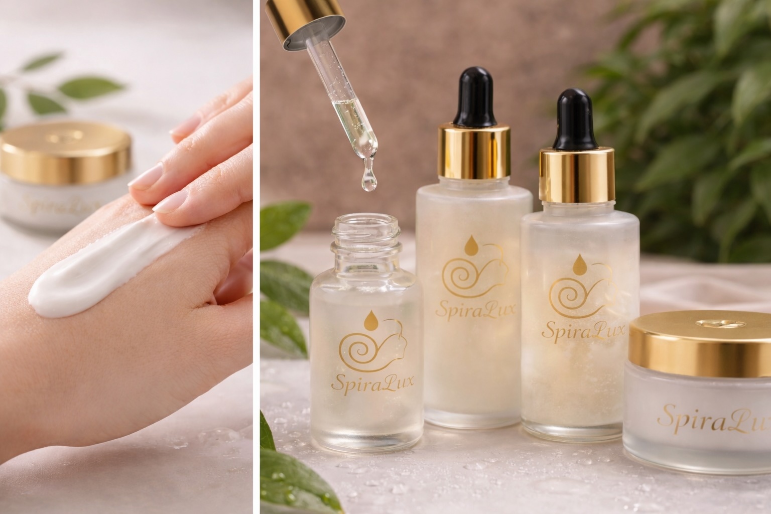 creme cosmetiche e sieri naturali