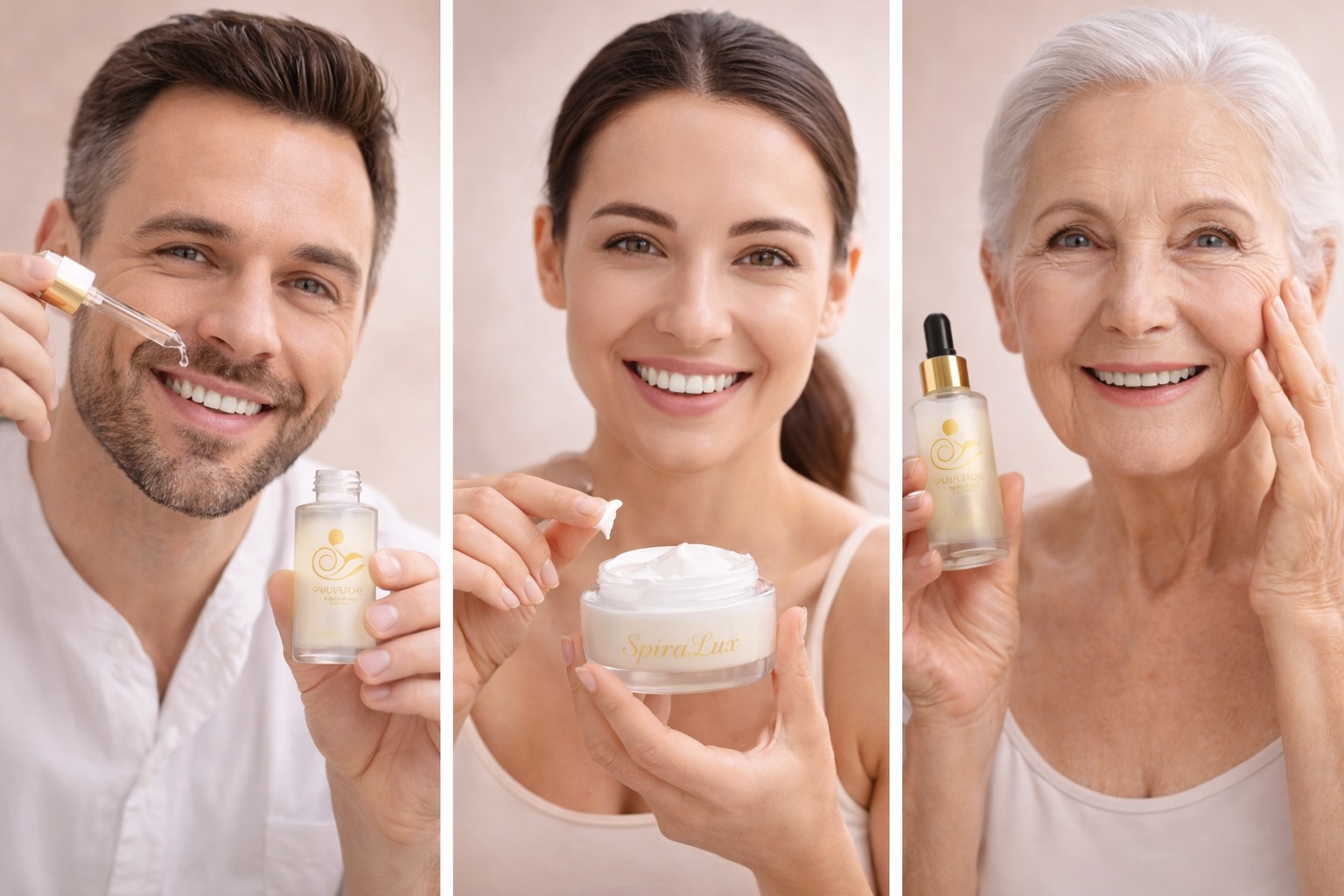 trattamenti skincare alla bava di lumaca Spiralux indicati per uomini e donne di ogni età